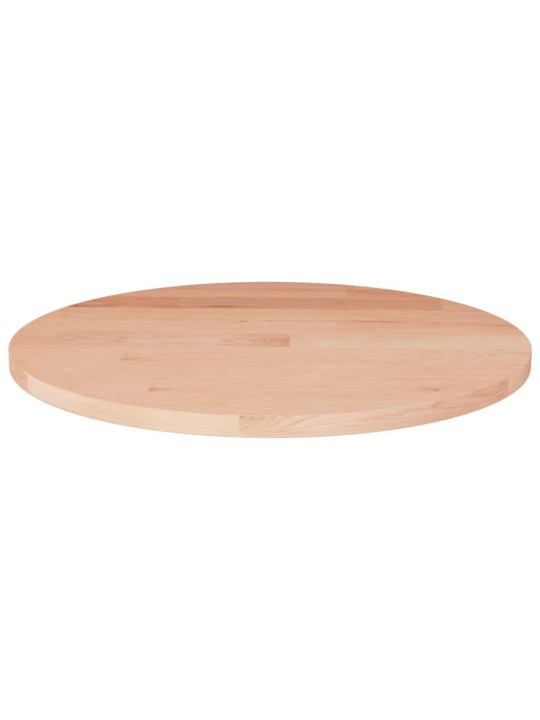 Kulatá stolní deska Ø40x1,5 cm masivní dub bez povrchové úpravy