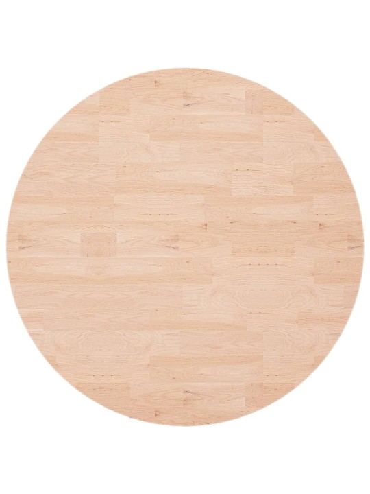 Kulatá stolní deska Ø90x1,5 cm masivní dub bez povrchové úpravy