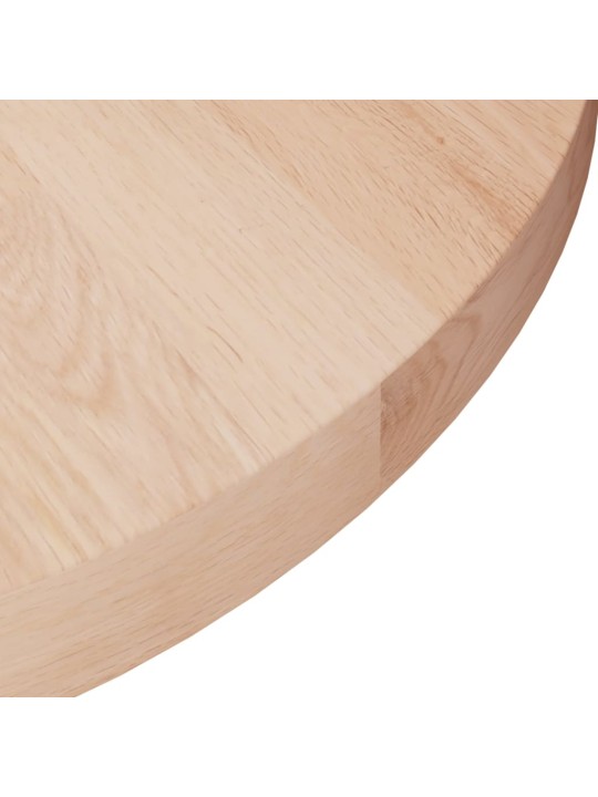 Kulatá stolní deska Ø50x2,5 cm masivní dub bez povrchové úpravy