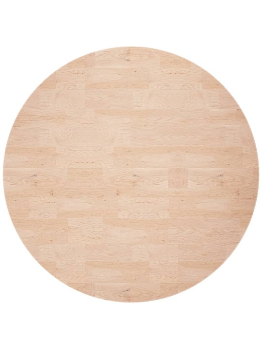 Kulatá stolní deska Ø 60x4 cm masivní dub bez povrchové úpravy