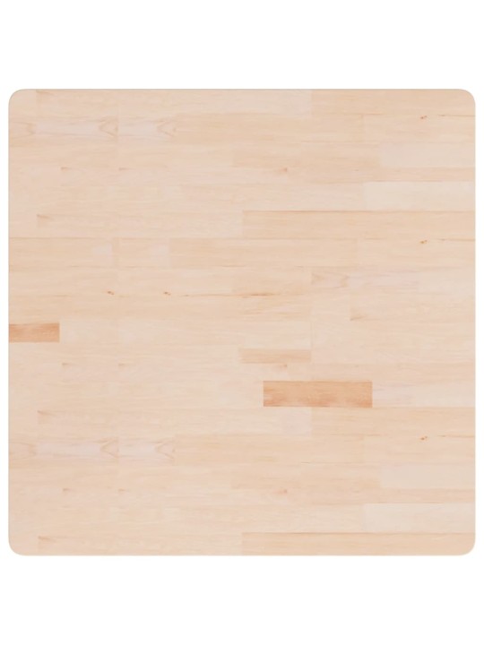 Čtvercová stolní deska 90x90x1,5 cm masivní dub bez úprav