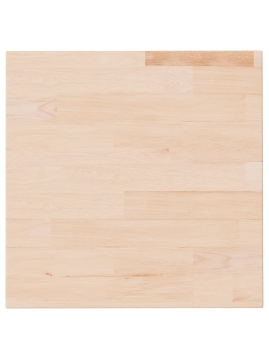 Čtvercová stolní deska 40x40x2,5 cm masivní dub bez úprav
