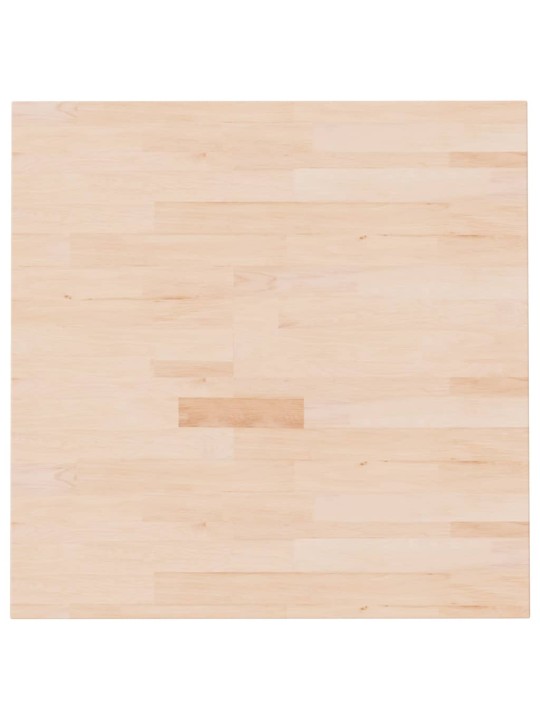 Čtvercová stolní deska 70x70x2,5 cm masivní dub bez úprav