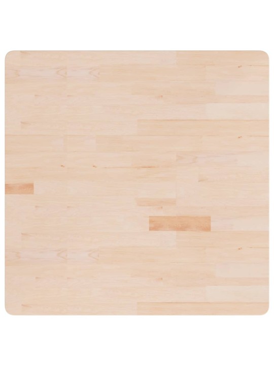 Čtvercová stolní deska 90x90x2,5 cm masivní dub bez úprav
