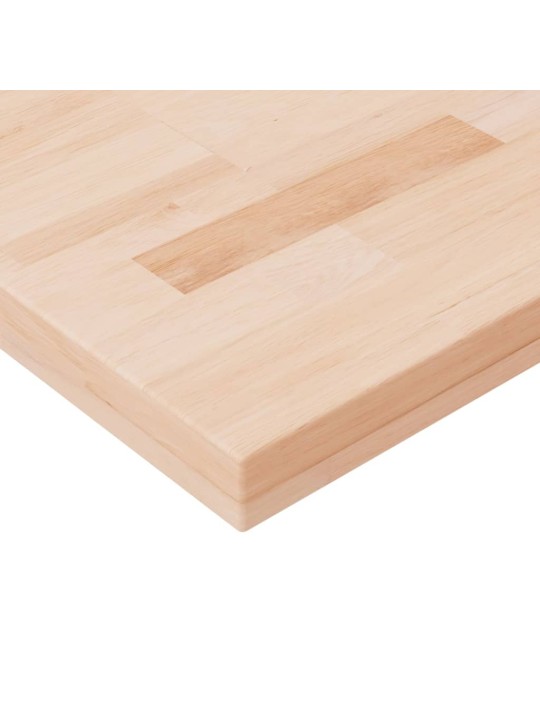 Čtvercová stolní deska 100x20x2,5cm masivní dub bez úprav