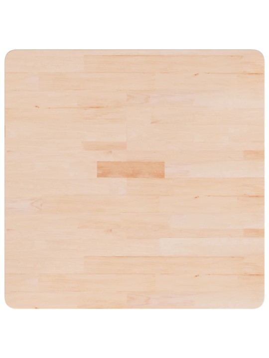 Čtvercová stolní deska 70x70x4 cm masivní dub bez úprav