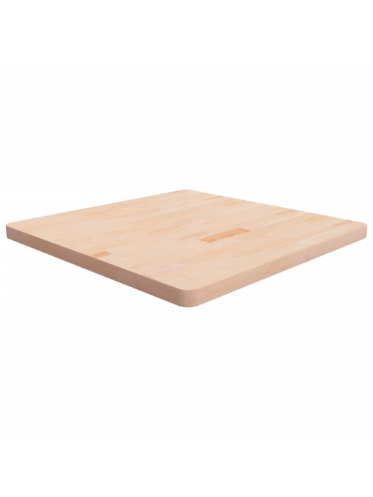 Čtvercová stolní deska 80x80x4 cm masivní dub bez úprav