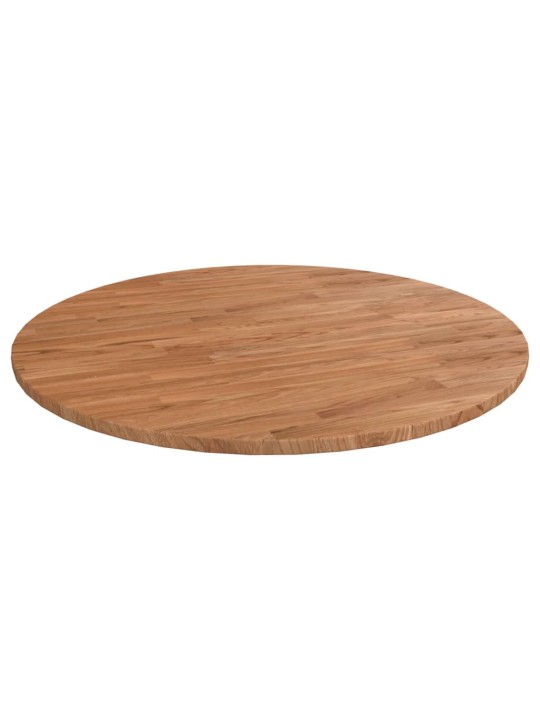 Kulatá stolní deska světle hnědá Ø70x1,5cm ošetřený masivní dub
