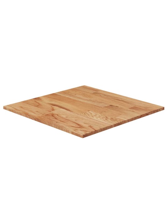 Čtvercová stolní deska světle hnědá50x50x1,5cm ošetřený dub