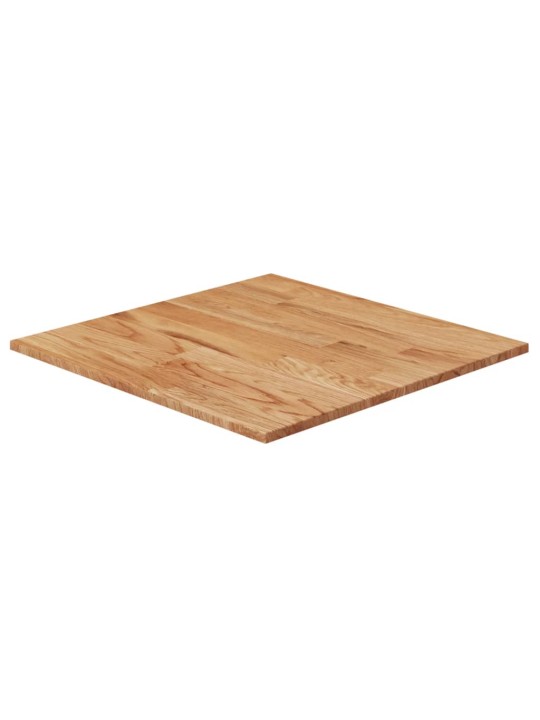 Čtvercová stolní deska světle hnědá 60x60x1,5 cm ošetřený dub