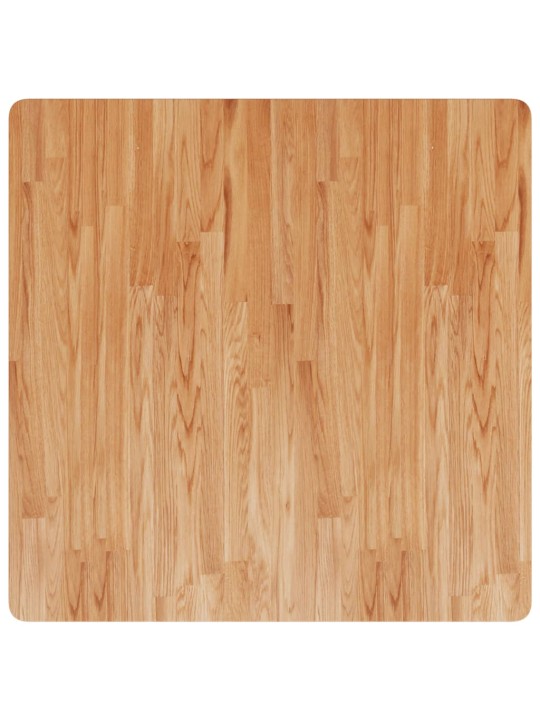Čtvercová stolní deska světle hnědá 90x90x1,5cm ošetřený dub