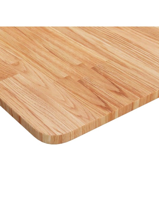 Čtvercová stolní deska světle hnědá 90x90x1,5cm ošetřený dub