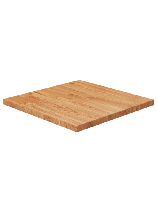 Čtvercová stolní deska světle hnědá 50x50x2,5 cm ošetřený dub