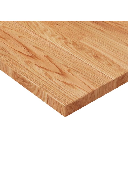 Čtvercová stolní deska světle hnědá 60x60x2,5 cm ošetřený dub