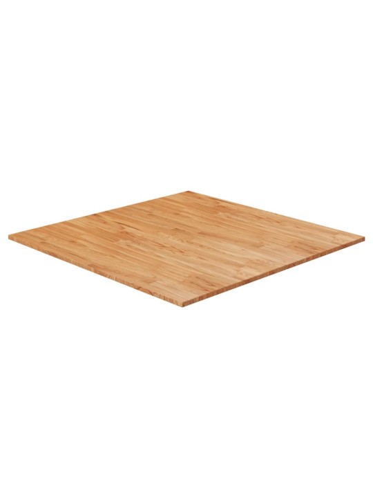 Čtvercová stolní deska světle hnědá 90x90x2,5cm ošetřený dub
