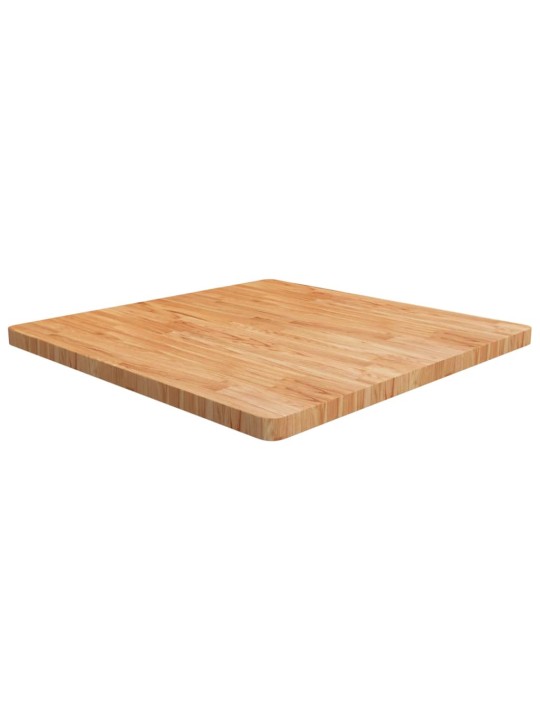 Čtvercová stolní deska světle hnědá 90x90x4 cm ošetřený dub
