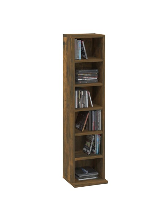 Skříňka na CD kouřový dub 21 x 20 x 88 cm kompozitní dřevo