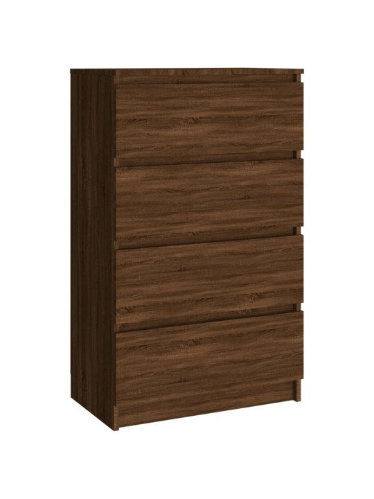 Příborník hnědý dub 60 x 35 x 98,5 cm kompozitní dřevo