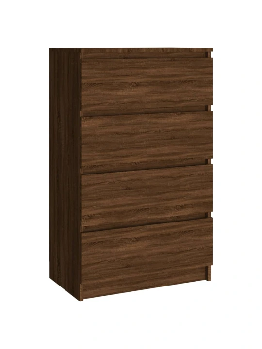 Příborník hnědý dub 60 x 35 x 98,5 cm kompozitní dřevo