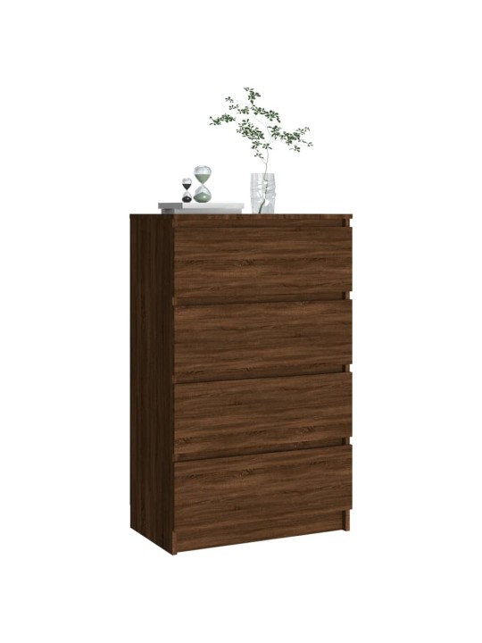 Příborník hnědý dub 60 x 35 x 98,5 cm kompozitní dřevo