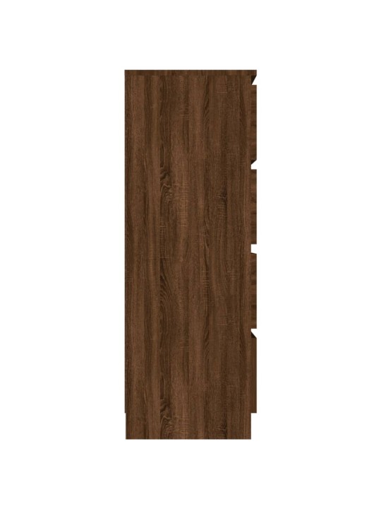 Příborník hnědý dub 60 x 35 x 98,5 cm kompozitní dřevo