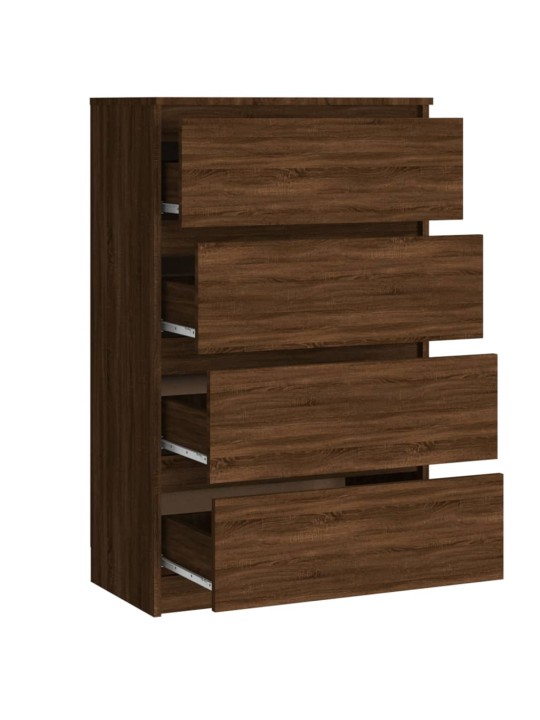 Příborník hnědý dub 60 x 35 x 98,5 cm kompozitní dřevo