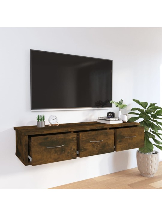 Nástěnná skříňka kouřový dub 88 x 26 x 18,5 cm kompozitní dřevo