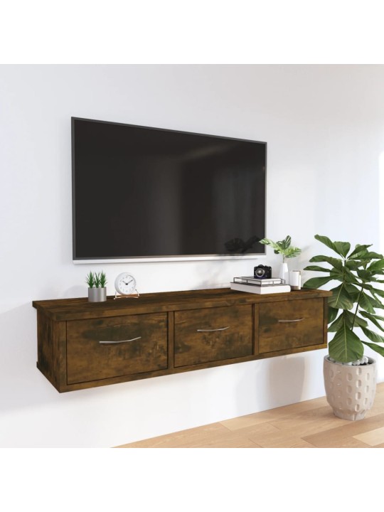 Nástěnná skříňka kouřový dub 88 x 26 x 18,5 cm kompozitní dřevo
