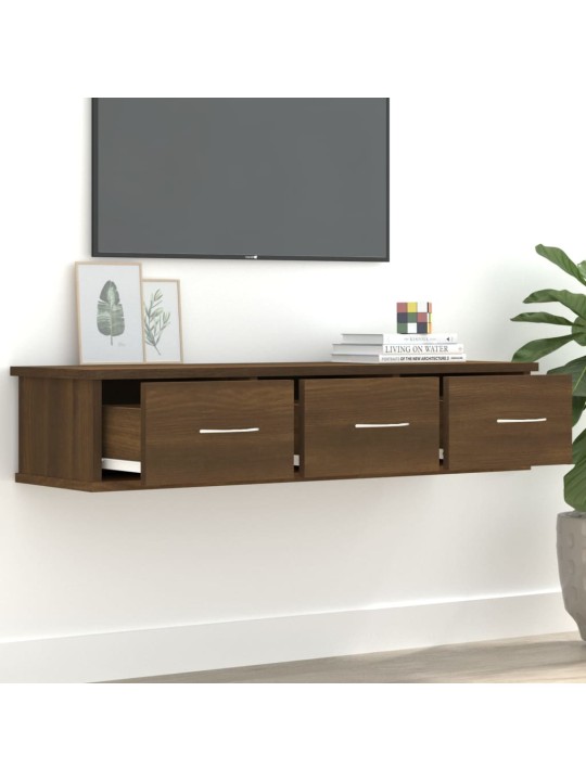 Nástěnná skříňka hnědý dub 88 x 26 x 18,5 cm kompozitní dřevo