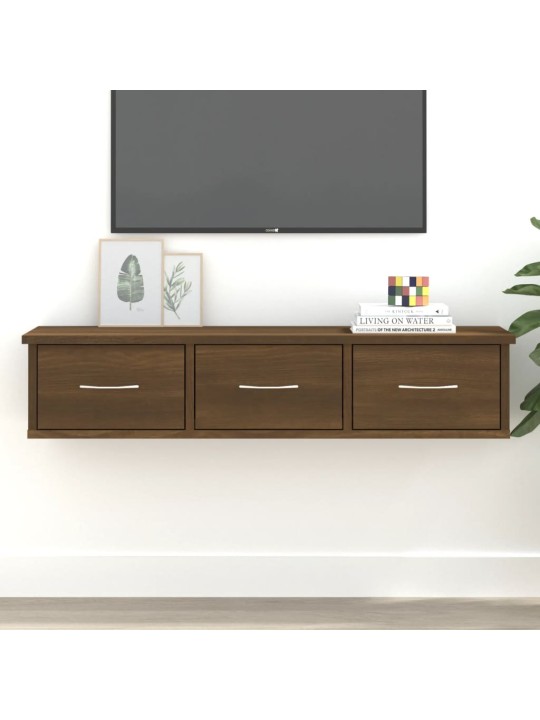Nástěnná skříňka hnědý dub 88 x 26 x 18,5 cm kompozitní dřevo