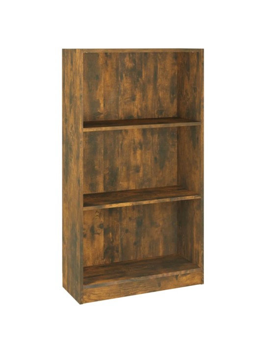 Knihovna kouřový dub 60 x 24 x 109 cm kompozitní dřevo