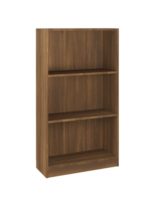 Knihovna hnědý dub 60 x 24 x 109 cm kompozitní dřevo