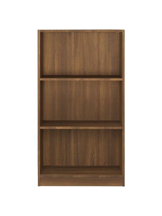 Knihovna hnědý dub 60 x 24 x 109 cm kompozitní dřevo