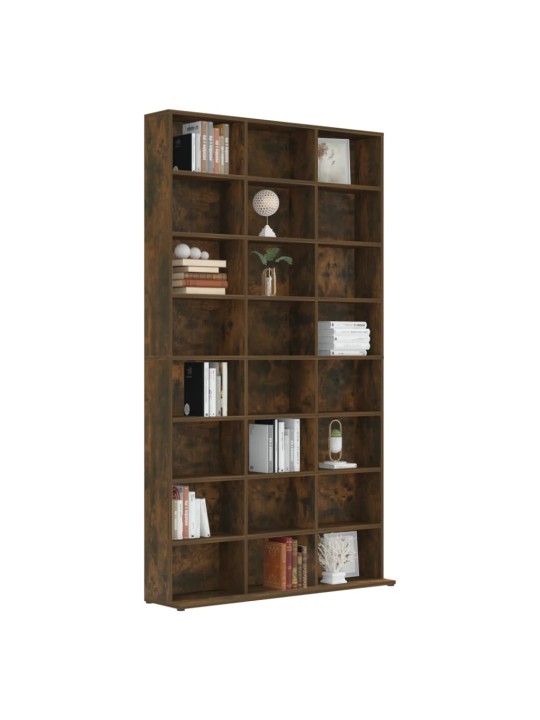 Skříňka na CD kouřový dub 102 x 23 x 177,5 cm kompozitní dřevo