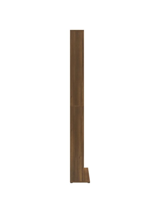 Skříňka na CD hnědý dub 102 x 23 x 177,5 cm kompozitní dřevo