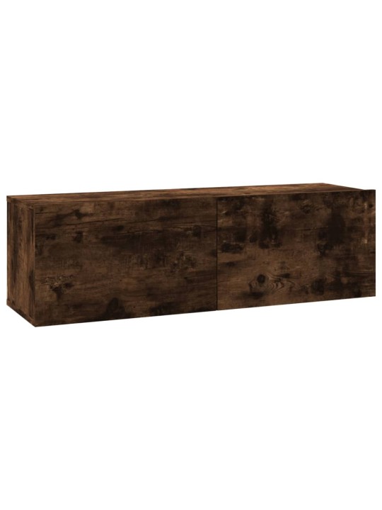 Nástěnná TV skříňka kouřový dub 100x30x30 cm kompozitní dřevo