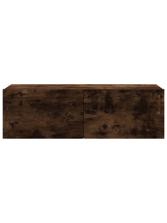 Nástěnná TV skříňka kouřový dub 100x30x30 cm kompozitní dřevo
