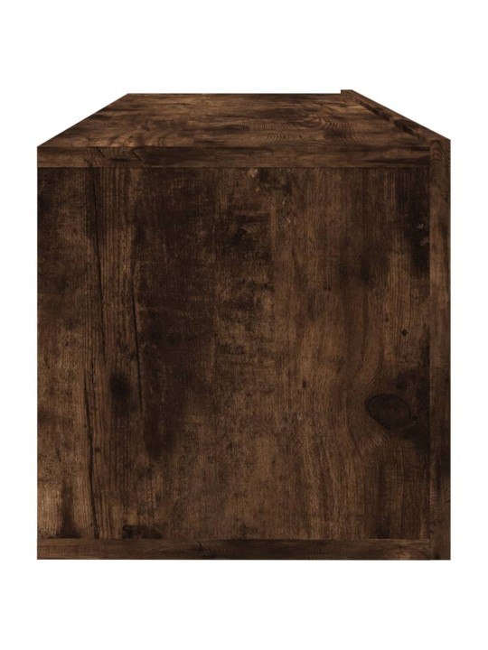 Nástěnná TV skříňka kouřový dub 100x30x30 cm kompozitní dřevo