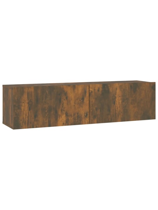 Nástěnná TV skříňka kouřový dub 120x30x30 cm kompozitní dřevo