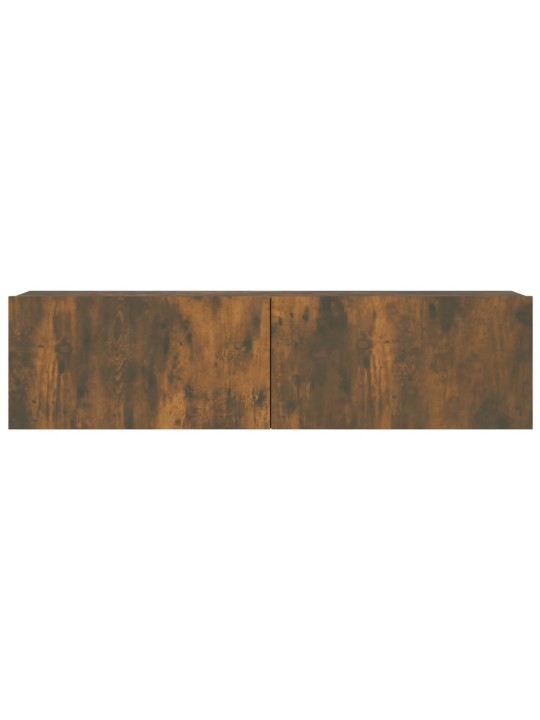Nástěnná TV skříňka kouřový dub 120x30x30 cm kompozitní dřevo