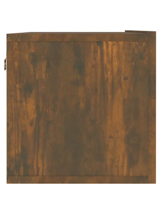 Nástěnná TV skříňka kouřový dub 120x30x30 cm kompozitní dřevo