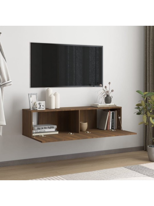 TV skříňka hnědý dub 120x30x30 cm kompozitní dřevo