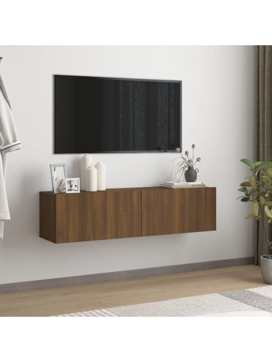TV skříňka hnědý dub 120x30x30 cm kompozitní dřevo