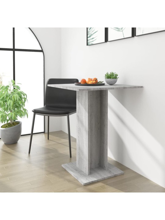Bistro stolek šedý sonoma 60 x 60 x 75 cm kompozitní dřevo