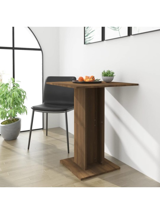 Bistro stolek hnědý dub 60 x 60 x 75 cm kompozitní dřevo