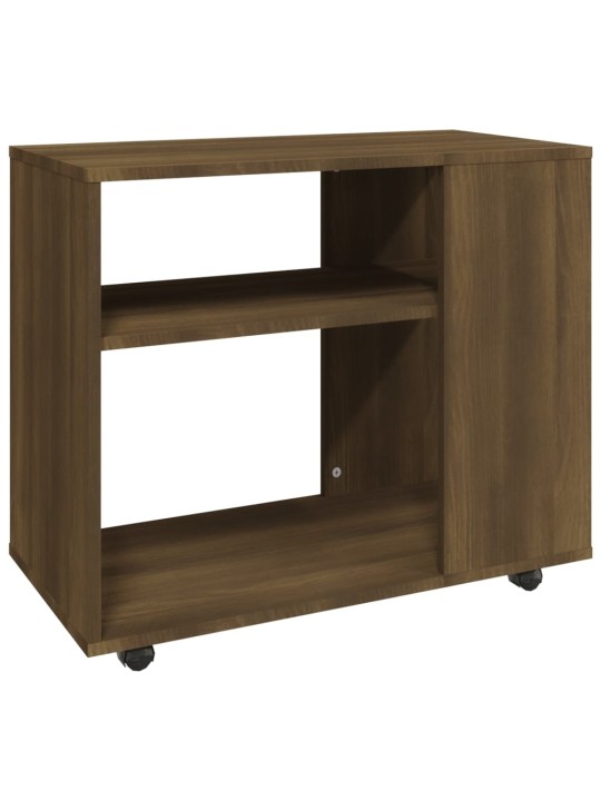 Odkládací stolek hnědý dub 70 x 35 x 55 cm kompozitní dřevo