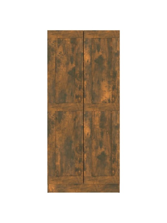 Knihovna kouřový dub 82,5 x 30,5 x 185,5 cm kompozitní dřevo