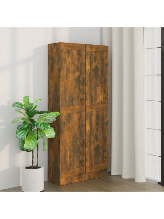 Knihovna kouřový dub 82,5 x 30,5 x 185,5 cm kompozitní dřevo