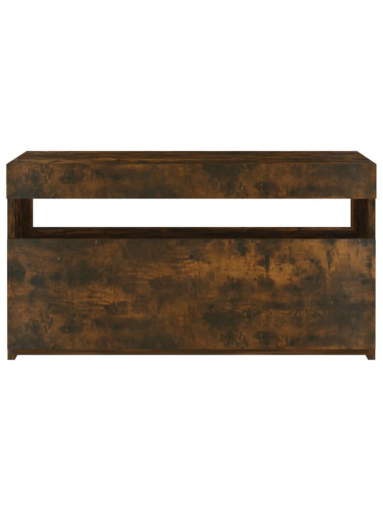 TV skříňka s LED osvětlením kouřový dub 75 x 35 x 40 cm