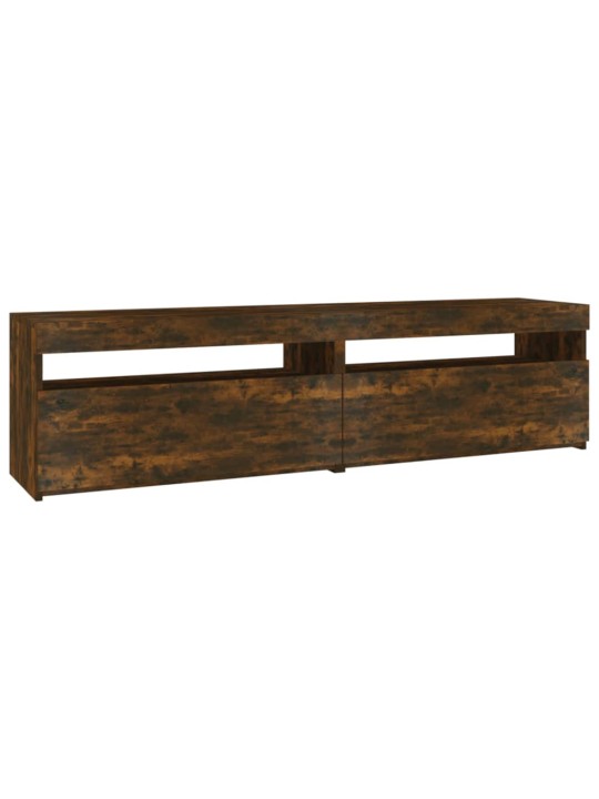 TV skříňky s LED osvětlením 2 ks kouřový dub 75 x 35 x 40 cm